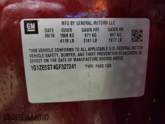 2016 Chevrolet Malibu LT z VIN 1G1ZE5ST4GF327241, wystawiony jako Copart lot #86195565 z przebiegiem 134 792 mil mil oraz Czysty tytuł • Clean title. Historia ofert i sprzedaży dostępna na DreamBid. Obrazek 12.