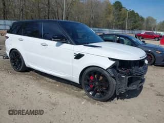 2020 Land Rover Range Rover Sport HST with VIN SALWS2RU1LA714474, listed as a IAAI auction lot 41897748 with 81,627 mi miles and . Bid and sale history available at DreamBid. Image 1.