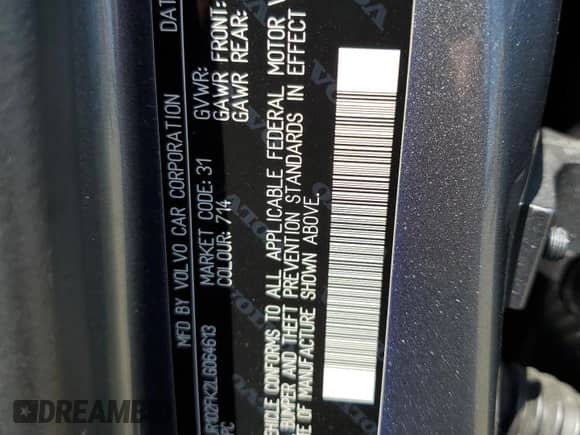 2020 Volvo S60 Momentum z VIN 7JR102FK2LG064613, wystawiony jako Copart lot #62116935 z przebiegiem 44 845 mil mil oraz Szkoda całkowita • Salvage title. Historia ofert i sprzedaży dostępna na DreamBid. Obrazek 12.