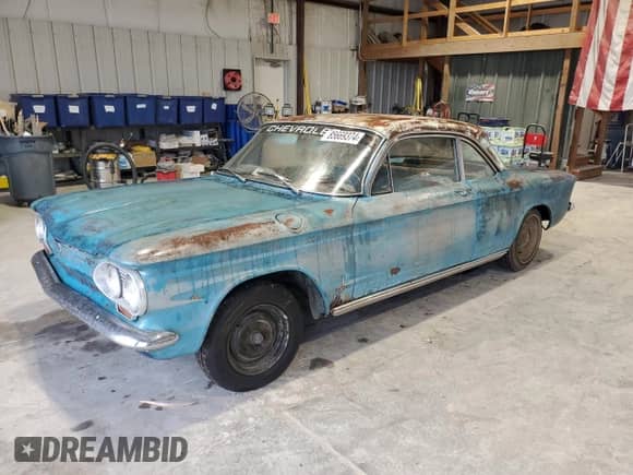 1963 Chevrolet Corvair с VIN 30927W209536, выставлен на аукционе Copart как лот 85669374 с пробегом 12 066 миль миль и Чистый • Clean title. История ставок и продаж доступна на DreamBid. Изображение 1.
