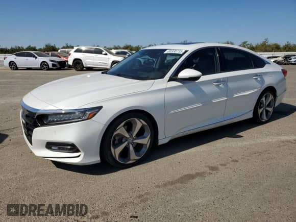 2018 Honda Accord Touring z VIN 1HGCV1F90JA007814, wystawiony jako Copart lot #80330735 z przebiegiem 169 248 mil mil oraz Szkoda całkowita • Salvage title. Historia ofert i sprzedaży dostępna na DreamBid. Obrazek 1.