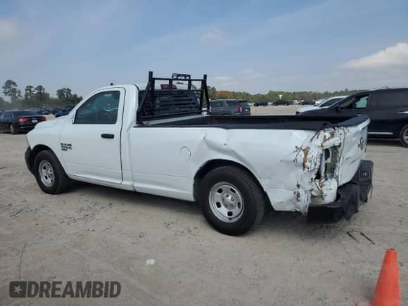 2023 Ram 1500 Tradesman z VIN 3C6JR6DG5PG541255, wystawiony jako Copart lot #89845705 z przebiegiem 45 252 mil mil oraz Szkoda całkowita • Salvage title. Historia ofert i sprzedaży dostępna na DreamBid. Obrazek 2.
