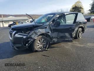 2022 Nissan Pathfinder S with VIN 5N1DR3AC8NC222708, listed as a Copart auction lot 52772855 with 45,830 mi miles and Salvage title. Bid and sale history available at DreamBid. Image 1.