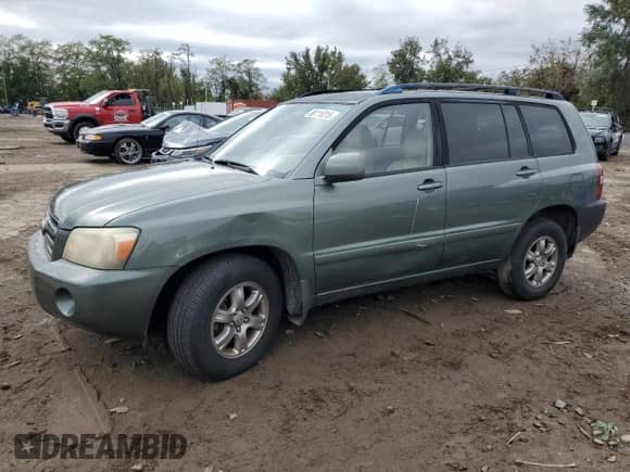 2006 Toyota Highlander with VIN JTEHP21A560185085, listed as a Copart auction lot 86115015 with 83,667 mi miles and Salvage title. Bid and sale history available at DreamBid. Image 1.