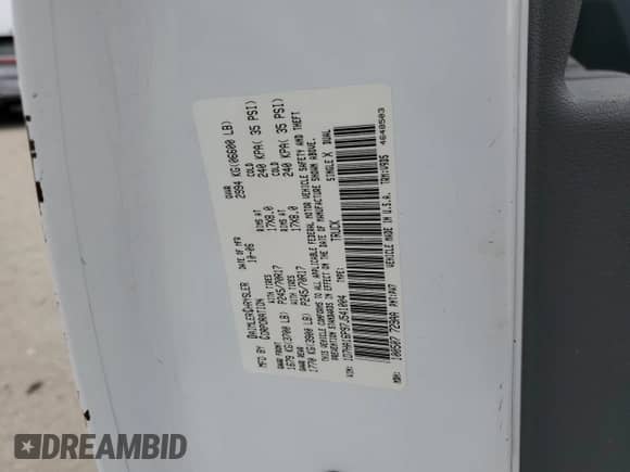 2007 Dodge 1500 SLT с VIN 1D7HA16P97J541004, выставлен на аукционе Copart как лот 82349035 с пробегом 294 972 миль миль и Списание • Salvage title. История ставок и продаж доступна на DreamBid. Изображение 12.