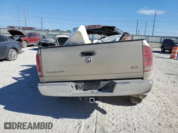 2005 Dodge 2500 SLT with VIN 3D7KR28C45G727708, listed as a Copart auction lot 69037894 with Not provided miles and Salvage title. Bid and sale history available at DreamBid. Image 6.