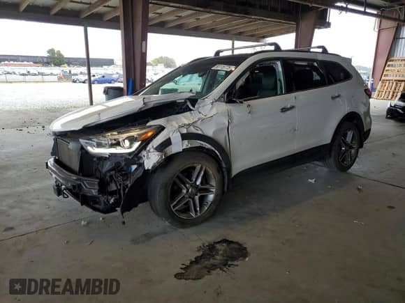 2017 Hyundai Santa Fe SE Ultimate with VIN KM8SRDHF6HU248087, listed as a Copart auction lot 80115775 with 93,268 mi miles and Salvage title. Bid and sale history available at DreamBid. Image 1.