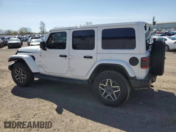 2024 Jeep Wrangler Sahara с VIN 1C4PJXEN7RW297948, выставлен на аукционе Copart как лот 54656795 с пробегом 12 292 миль миль и Списание • Salvage title. История ставок и продаж доступна на DreamBid. Изображение 2.