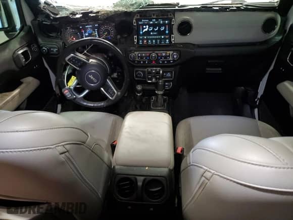 2021 Jeep Wrangler Unlimited Sahara Altitude with VIN 1C4HJXEG4MW633909, listed as a Copart auction lot 66879555 with 32,609 mi miles and Salvage title. Bid and sale history available at DreamBid. Image 8.