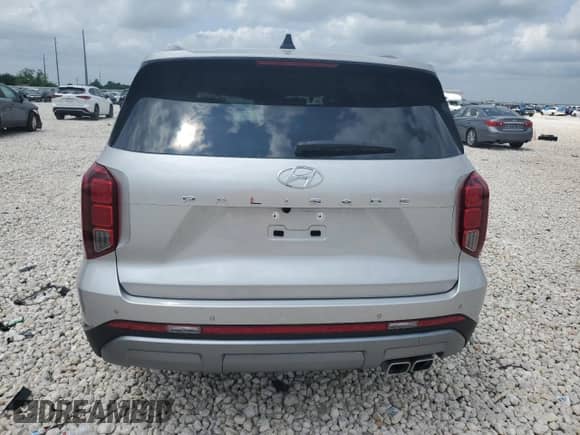 2025 Hyundai Palisade SEL with VIN KM8R24GE3SU921744, listed as a Copart auction lot 55021365 with 395 mi miles and Salvage title. Bid and sale history available at DreamBid. Image 6.
