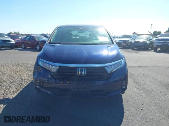 2021 Honda Odyssey EX-L with VIN 5FNRL6H76MB001373, listed as a IAAI auction lot 42951503 with 24,219 mi miles and . Bid and sale history available at DreamBid. Image 12.