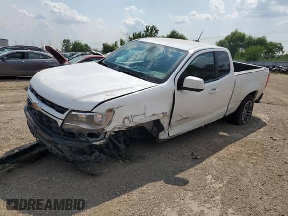 2022 Chevrolet Colorado 2WD Work Truck with VIN 1GCHSBEN3N1124777, listed as a Copart auction lot 62316734 with 112,707 mi miles and Salvage title. Bid and sale history available at DreamBid. Image 1.
