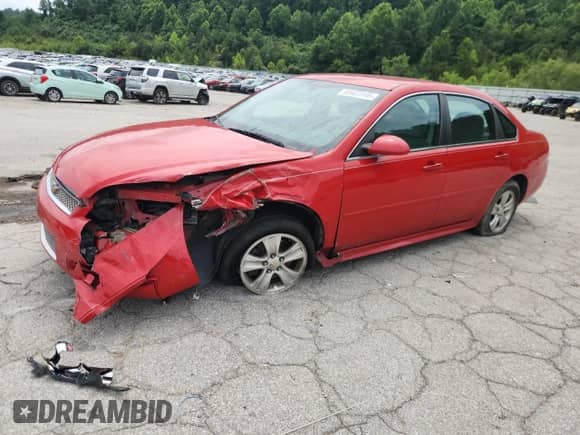 2012 Chevrolet Impala LS Retail z VIN 2G1WA5E33C1115121, wystawiony jako Copart lot #66149985 z przebiegiem 102 903 mil mil oraz Szkoda całkowita • Salvage title. Historia ofert i sprzedaży dostępna na DreamBid. Obrazek 1.