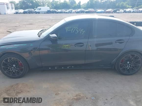 2025 BMW M3 Competition xDrive with VIN WBS33HJ01SFT92884, listed as a IAAI auction lot 42473044 with 7,617 mi miles and . Bid and sale history available at DreamBid. Image 15.