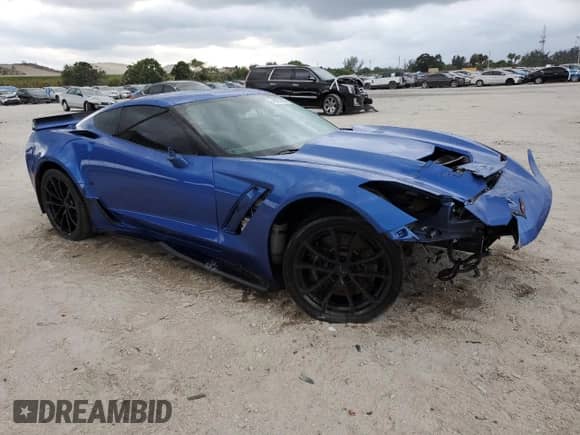 2019 Chevrolet Corvette Grand Sport 1LT z VIN 1G1YW2D73K5114299, wystawiony jako Copart lot #48708685 z przebiegiem 56 131 mil mil oraz Szkoda całkowita • Salvage title. Historia ofert i sprzedaży dostępna na DreamBid. Obrazek 4.