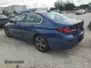 2021 BMW 5 Series 540i with VIN WBA53BJ09MWX25930, listed as a Copart auction lot 71846825 with 55,778 mi miles and Non repairable. Bid and sale history available at DreamBid. Image 2.