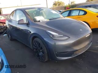 2022 Tesla Model Y Performance with VIN 7SAYGDEFXNF491837, listed as a IAAI auction lot 42617384 with 42,317 mi miles and . Bid and sale history available at DreamBid. Image 1.