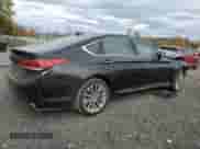 2015 Hyundai Genesis 3.8L with VIN KMHGN4JE8FU015232, listed as a Copart auction lot 90409925 with 123,472 mi miles and Salvage title. Bid and sale history available at DreamBid. Image 3.