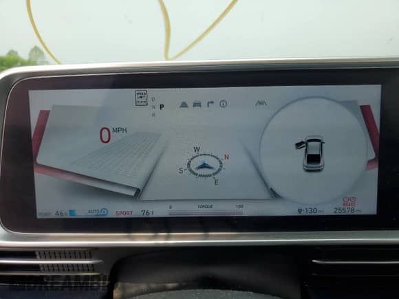 2024 Hyundai Ioniq 6 SE с VIN KMHM24AA6RA070213, выставлен на аукционе Copart как лот 58514045 с пробегом 25 578 миль миль и Списание • Salvage title. История ставок и продаж доступна на DreamBid. Изображение 9.