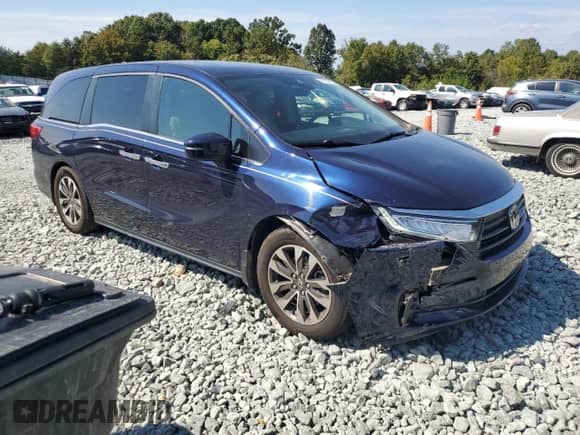 2021 Honda Odyssey EX-L с VIN 5FNRL6H72MB019725, выставлен на аукционе Copart как лот 81745155 с пробегом 63 343 миль миль и Списание • Salvage title. История ставок и продаж доступна на DreamBid. Изображение 4.