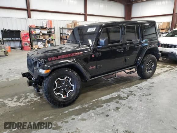 2023 Jeep Wrangler Rubicon Farout z VIN 1C4JJXFM0PW588123, wystawiony jako Copart lot #73050204 z przebiegiem 18 477 mil mil oraz Szkoda całkowita • Salvage title. Historia ofert i sprzedaży dostępna na DreamBid. Obrazek 1.