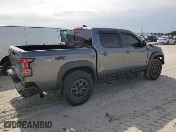 2023 Nissan Frontier Pro-4X with VIN 1N6ED1EK3PN663745, listed as a Copart auction lot 59120325 with 18,820 mi miles and Non repairable. Bid and sale history available at DreamBid. Image 3.