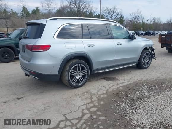 2023 Mercedes-Benz GLS 450 with VIN 4JGFF5KE0PA953645, listed as a IAAI auction lot 42030704 with 46,499 mi miles and . Bid and sale history available at DreamBid. Image 4.