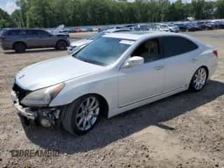 2013 Hyundai Equus Signature z VIN KMHGH4JH6DU071703, wystawiony jako Copart lot #62747795 z przebiegiem 140 584 mil mil oraz Szkoda całkowita • Salvage title. Historia ofert i sprzedaży dostępna na DreamBid. Obrazek 1.