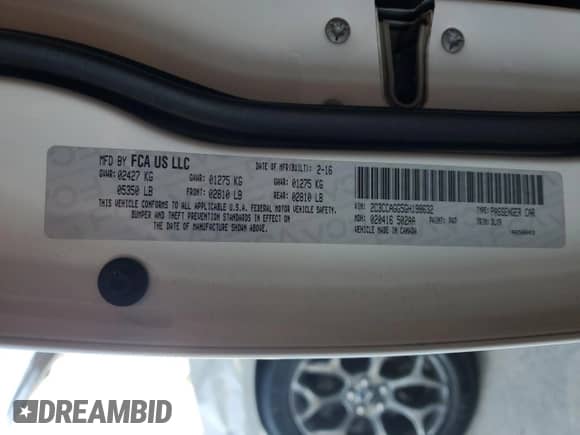 2016 Chrysler 300 S с VIN 2C3CCAGG5GH198632, выставлен на аукционе Copart как лот 85666865 с пробегом 140 883 миль миль и Списание • Salvage title. История ставок и продаж доступна на DreamBid. Изображение 12.