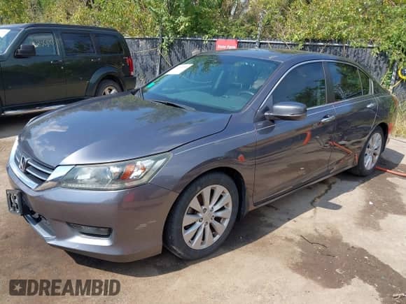2014 Honda Accord EX-L with VIN 1HGCR2F8XEA301292, listed as a IAAI auction lot 43203690 with 110,507 mi miles and . Bid and sale history available at DreamBid. Image 2.