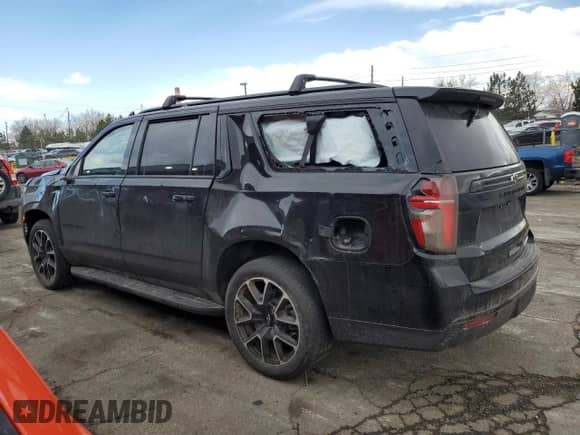 2024 Chevrolet Suburban RST z VIN 1GNSKEKD0RR192732, wystawiony jako Copart lot #45990975 z przebiegiem 50 883 mil mil oraz Szkoda całkowita • Salvage title. Historia ofert i sprzedaży dostępna na DreamBid. Obrazek 2.