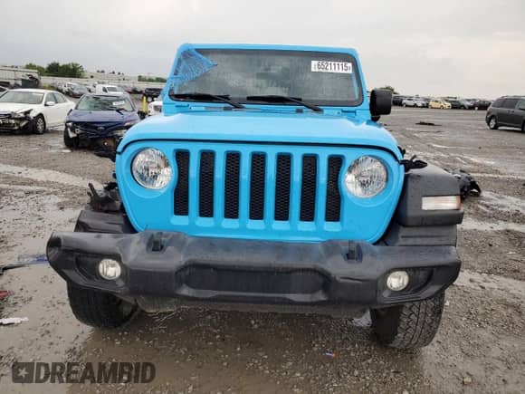 2021 Jeep Wrangler Unlimited Sport with VIN 1C4HJXDN4MW628970, listed as a Copart auction lot 65211115 with 52,499 mi miles and Salvage title. Bid and sale history available at DreamBid. Image 5.