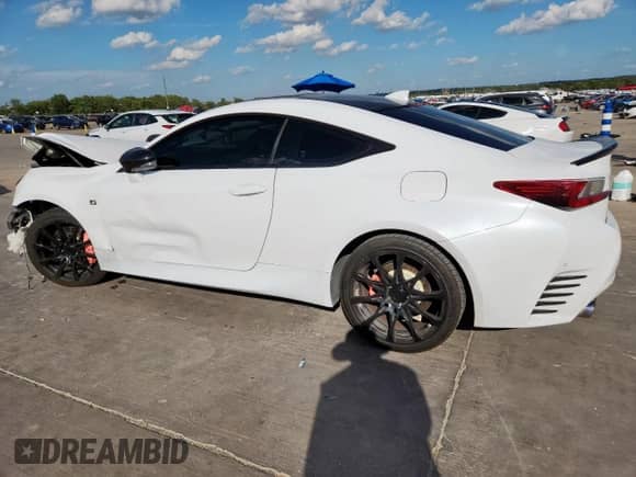 2015 Lexus RC 350 F Sport with VIN JTHHE5BC8F5000380, listed as a Copart auction lot 83799535 with 199,921 mi miles and Salvage title. Bid and sale history available at DreamBid. Image 2.