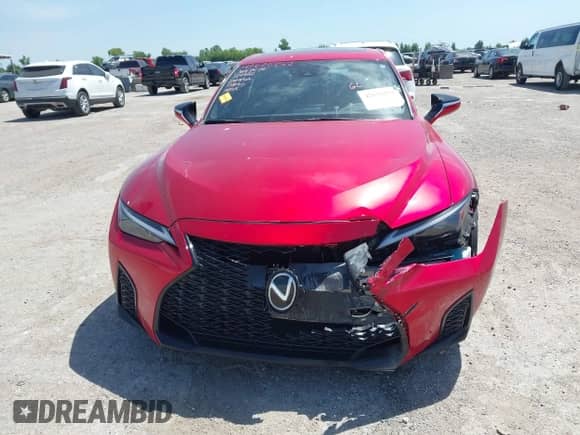 2021 Lexus IS 350 F Sport with VIN JTHGZ1B20M5041664, listed as a IAAI auction lot 42620252 with 51,389 mi miles and . Bid and sale history available at DreamBid. Image 6.