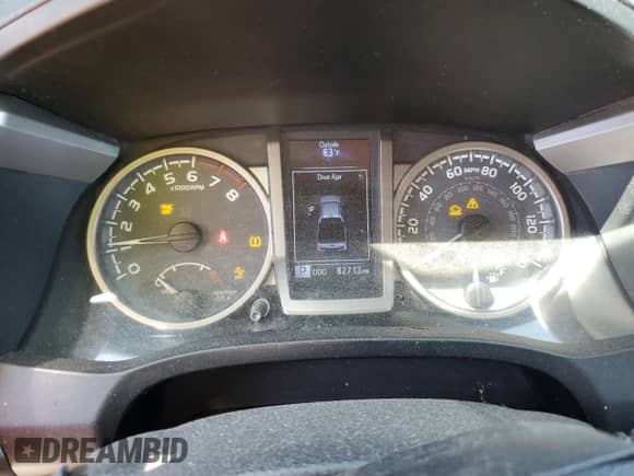 2019 Toyota Tacoma SR with VIN 3TMCZ5AN4KM197894, listed as a Copart auction lot 80353295 with 82,713 mi miles and Salvage title. Bid and sale history available at DreamBid. Image 9.