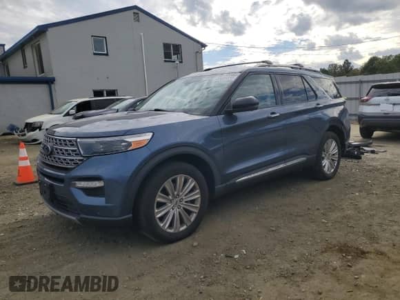 2020 Ford Explorer Limited z VIN 1FMSK8FH4LGC40044, wystawiony jako Copart lot #85089335 z przebiegiem Nie podano mil oraz Szkoda całkowita • Salvage title. Historia ofert i sprzedaży dostępna na DreamBid. Obrazek 1.