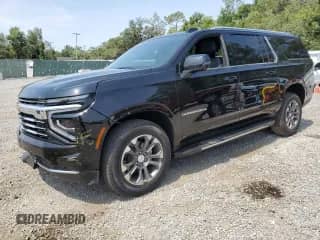 2025 Chevrolet Suburban LT с VIN 1GNS5CRD9SR168291, выставлен на аукционе Copart как лот 58181635 с пробегом Не указан миль и Списание • Salvage title. История ставок и продаж доступна на DreamBid. Изображение 1.