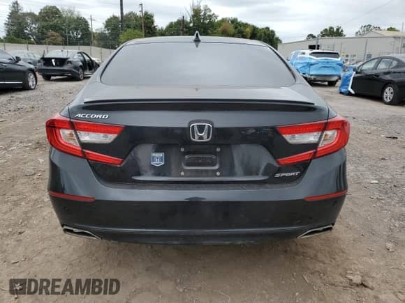 2022 Honda Accord Sport with VIN 1HGCV1F34NA021846, listed as a Copart auction lot 81188895 with 37,617 mi miles and Salvage title. Bid and sale history available at DreamBid. Image 6.