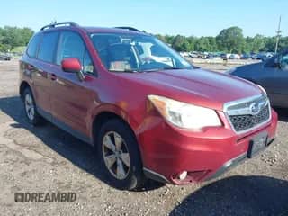 2014 Subaru Forester Premium z VIN JF2SJAEC2EH484732, wystawiony jako IAAI lot #42852597 z przebiegiem 161 209 mil mil oraz . Historia ofert i sprzedaży dostępna na DreamBid. Obrazek 1.