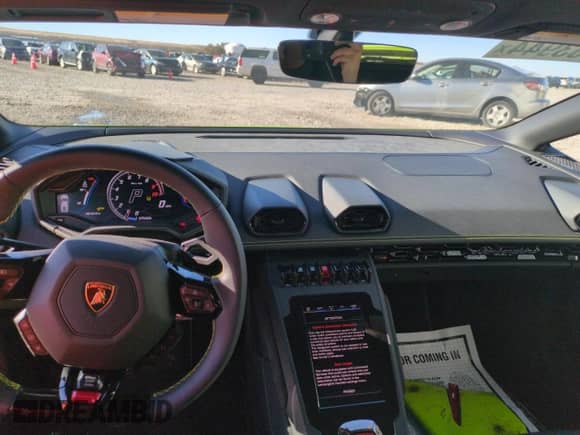 2023 Lamborghini Huracan with VIN ZHWUF4ZFXPLA22265, listed as a Copart auction lot 66703944 with 1,816 mi miles and Salvage title. Bid and sale history available at DreamBid. Image 8.