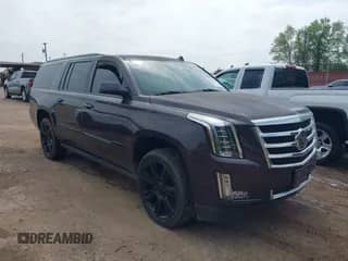 2015 Cadillac Escalade ESV Premium with VIN 1GYS4JKJ2FR199656, listed as a IAAI auction lot 41915273 with 133,095 mi miles and . Bid and sale history available at DreamBid. Image 1.