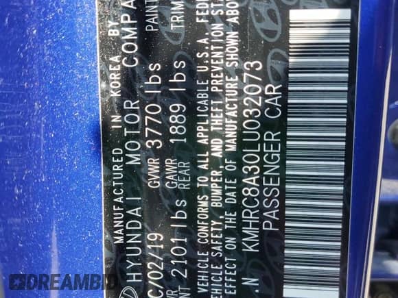 2020 Hyundai Venue SEL с VIN KMHRC8A30LU032073, выставлен на аукционе Copart как лот 67536564 с пробегом 83 052 миль миль и Списание • Salvage title. История ставок и продаж доступна на DreamBid. Изображение 14.