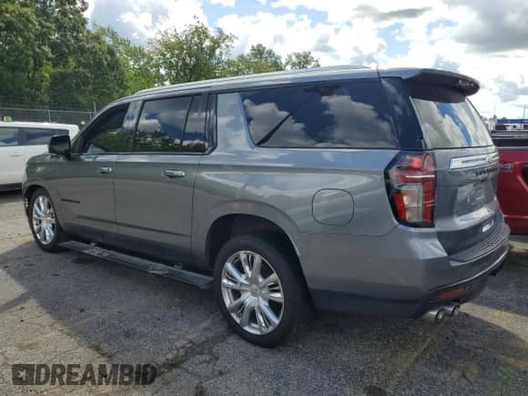 2021 Chevrolet Suburban High Country z VIN 1GNSCGKL4MR219973, wystawiony jako Copart lot #69418885 z przebiegiem 64 244 mil mil oraz Szkoda całkowita • Salvage title. Historia ofert i sprzedaży dostępna na DreamBid. Obrazek 2.