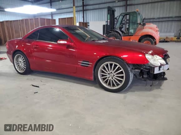 2005 Mercedes-Benz SL 500 with VIN WDBSK75F35F102923, listed as a Copart auction lot 85720065 with Not provided miles and Salvage title. Bid and sale history available at DreamBid. Image 4.