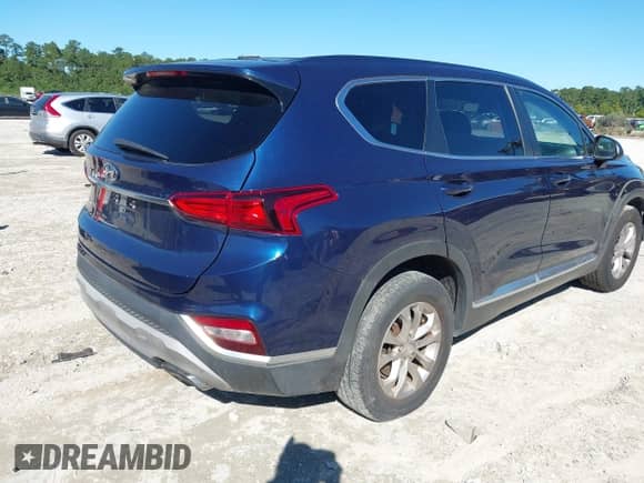 2019 Hyundai Santa Fe SE z VIN 5NMS23AD5KH022696, wystawiony jako IAAI lot #43461873 z przebiegiem 171 227 mil mil oraz . Historia ofert i sprzedaży dostępna na DreamBid. Obrazek 4.