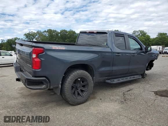 2019 Chevrolet Silverado 1500 Custom Trail Boss with VIN 1GCRYCEF8KZ394750, listed as a Copart auction lot 69009375 with 78,944 mi miles and Salvage title. Bid and sale history available at DreamBid. Image 3.
