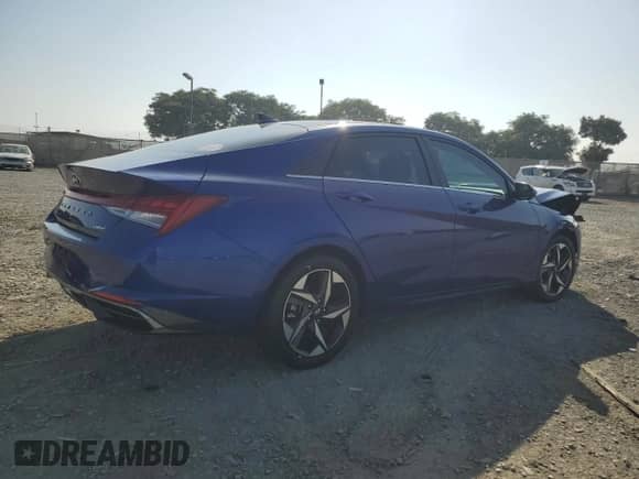 2021 Hyundai Elantra Limited z VIN 5NPLP4AG6MH003943, wystawiony jako Copart lot #67667615 z przebiegiem 38 859 mil mil oraz Szkoda całkowita • Salvage title. Historia ofert i sprzedaży dostępna na DreamBid. Obrazek 3.