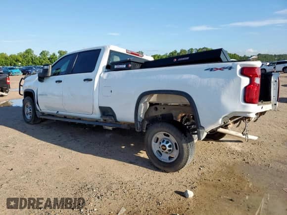 2024 Chevrolet Silverado 2500HD Work Truck z VIN 1GC1YLE75RF375560, wystawiony jako Copart lot #62872135 z przebiegiem Nie podano mil oraz Szkoda całkowita • Salvage title. Historia ofert i sprzedaży dostępna na DreamBid. Obrazek 2.