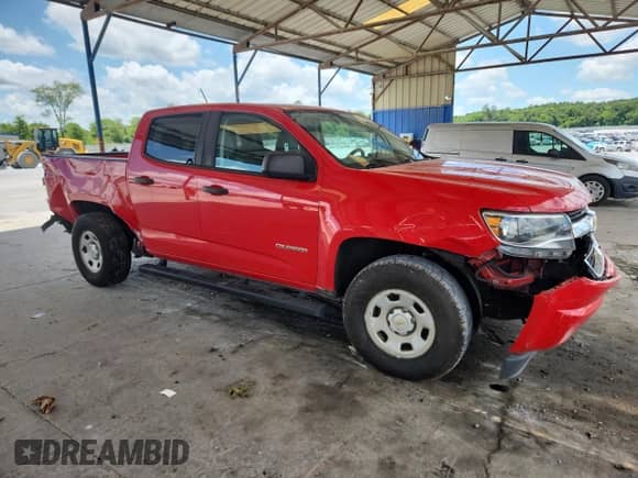2020 Chevrolet Colorado 2WD Work Truck with VIN 1GCGSBENXL1139690, listed as a Copart auction lot 61231635 with 161,142 mi miles and Salvage title. Bid and sale history available at DreamBid. Image 4.