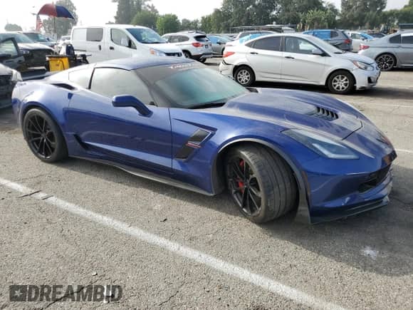 2017 Chevrolet Corvette Grand Sport 1LT with VIN 1G1YW2D74H5116961, listed as a Copart auction lot 52351333 with Not provided miles and . Bid and sale history available at DreamBid. Image 4.